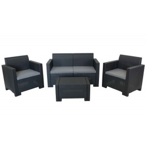 Комплект уличной мебели: диван 2-х местный, кресла-2 шт, столик 